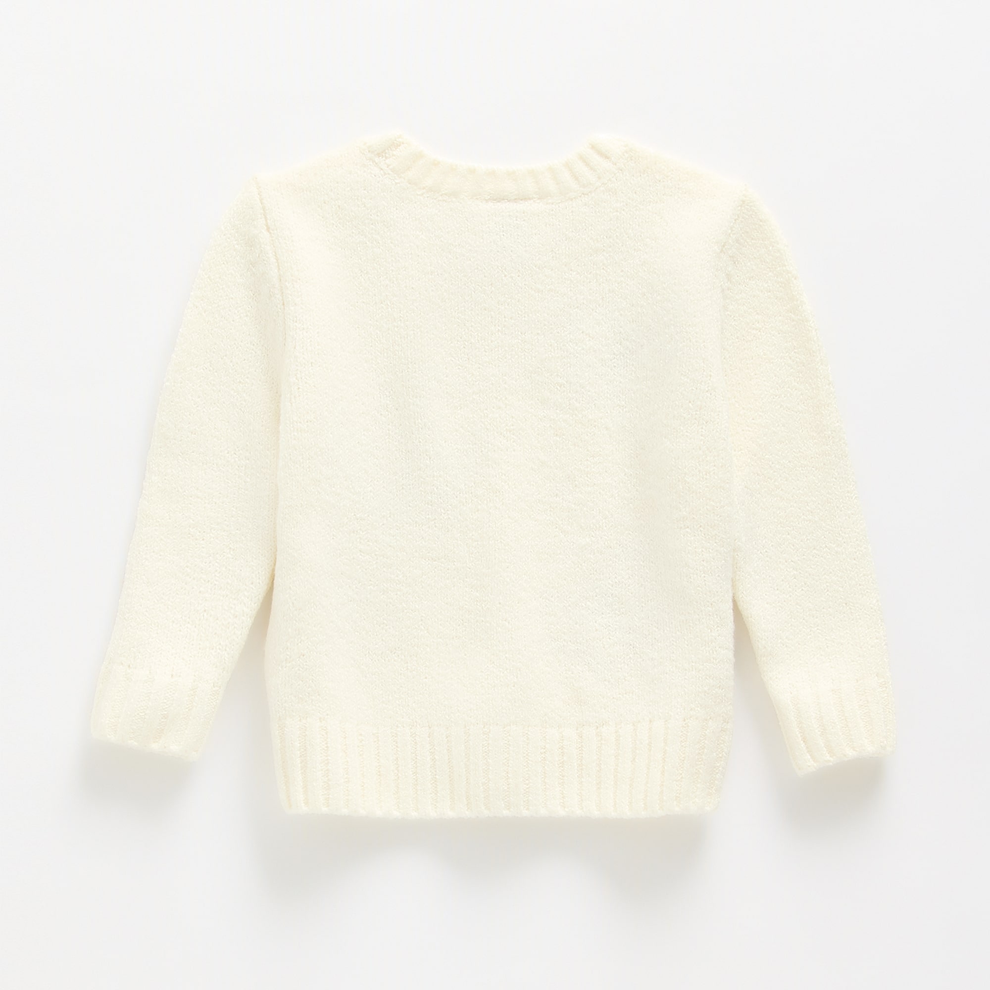 Okie Dokie Baby Girls Round Neck Long Sleeve Pullover Sweater