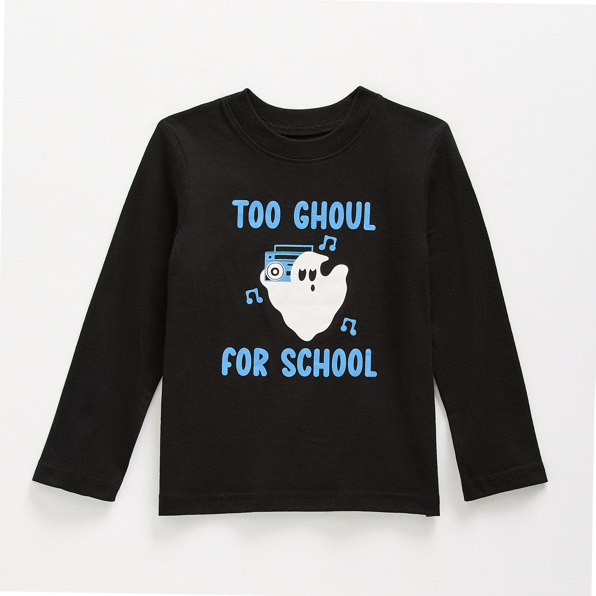 Okie Dokie Toddler & Little Boys Crew Neck Long Sleeve Regular Fit Graphic T-Shirt