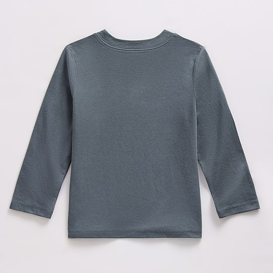 Okie Dokie Toddler & Little Boys Crew Neck Long Sleeve Regular Fit Graphic T-Shirt