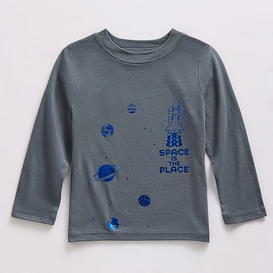 Okie Dokie Toddler & Little Boys Crew Neck Long Sleeve Regular Fit Graphic T-Shirt