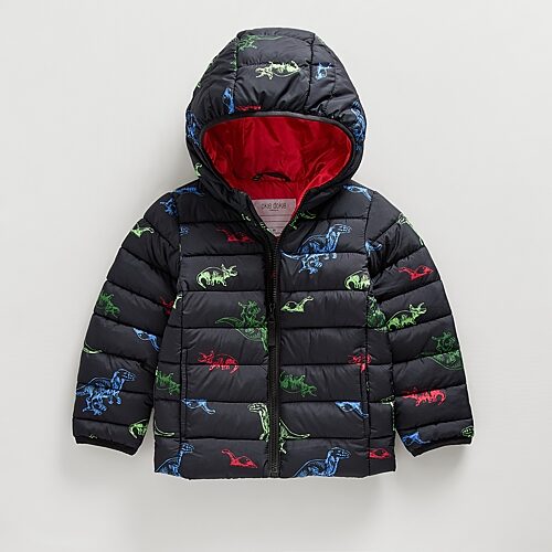 Okie Dokie Babies' Boys Midweight Puffer Jacket In Black