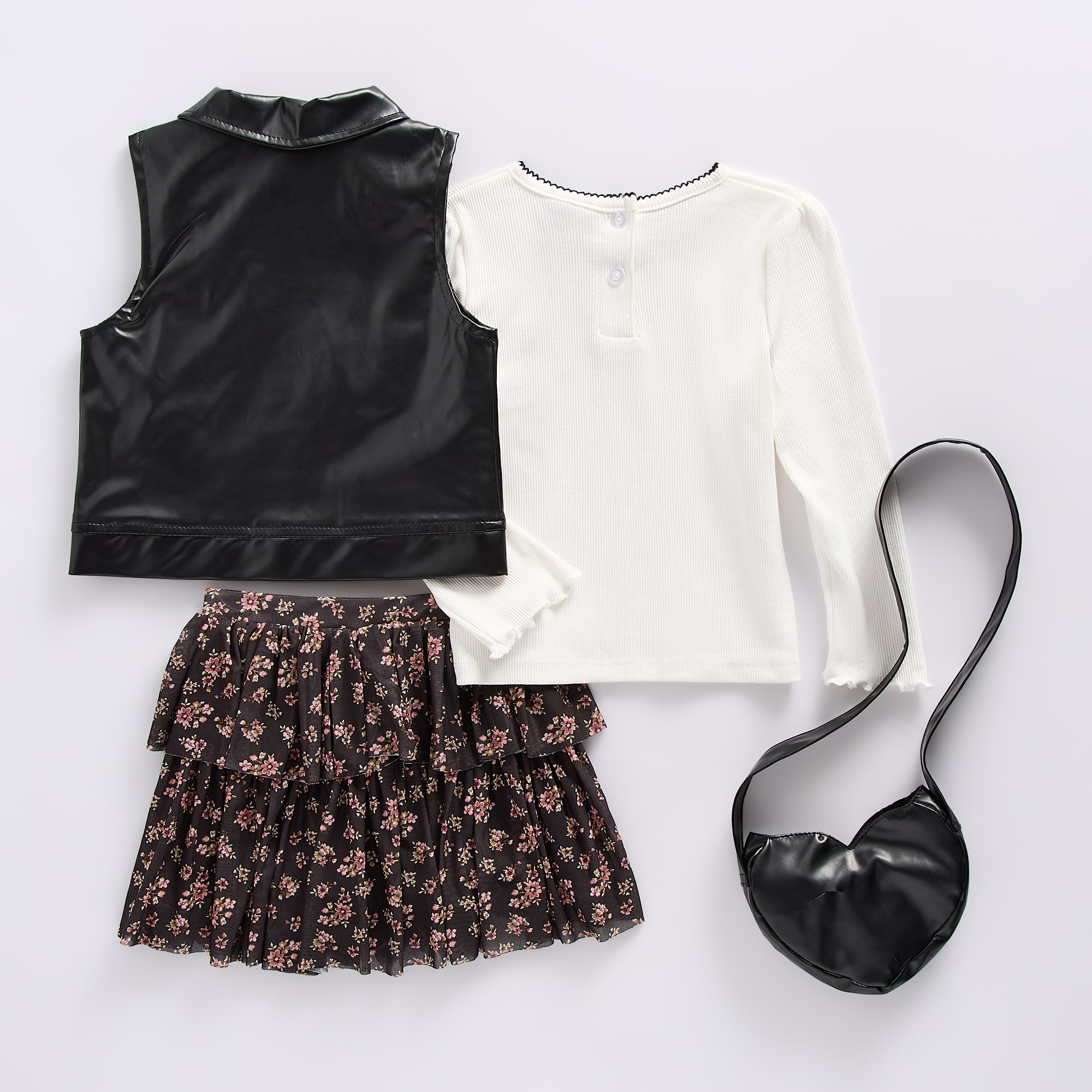Little Lass Toddler Girls 4-pc. Skirt Set