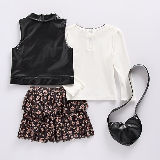 Little Lass Toddler Girls 4-pc. Skirt Set