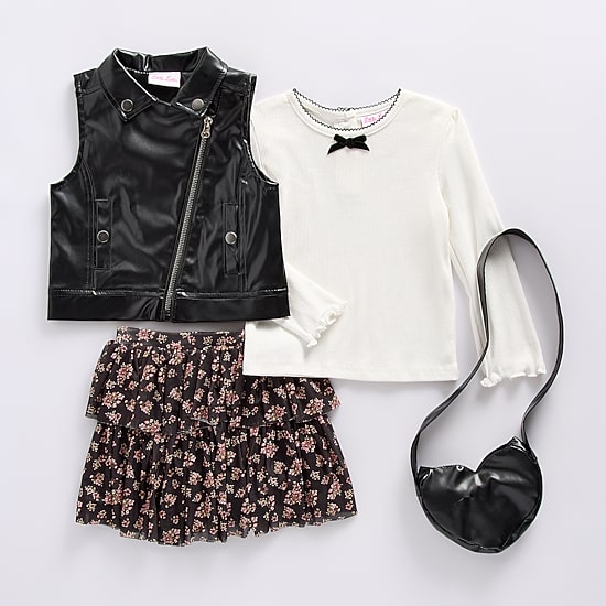 Little Lass Toddler Girls 4-pc. Skirt Set