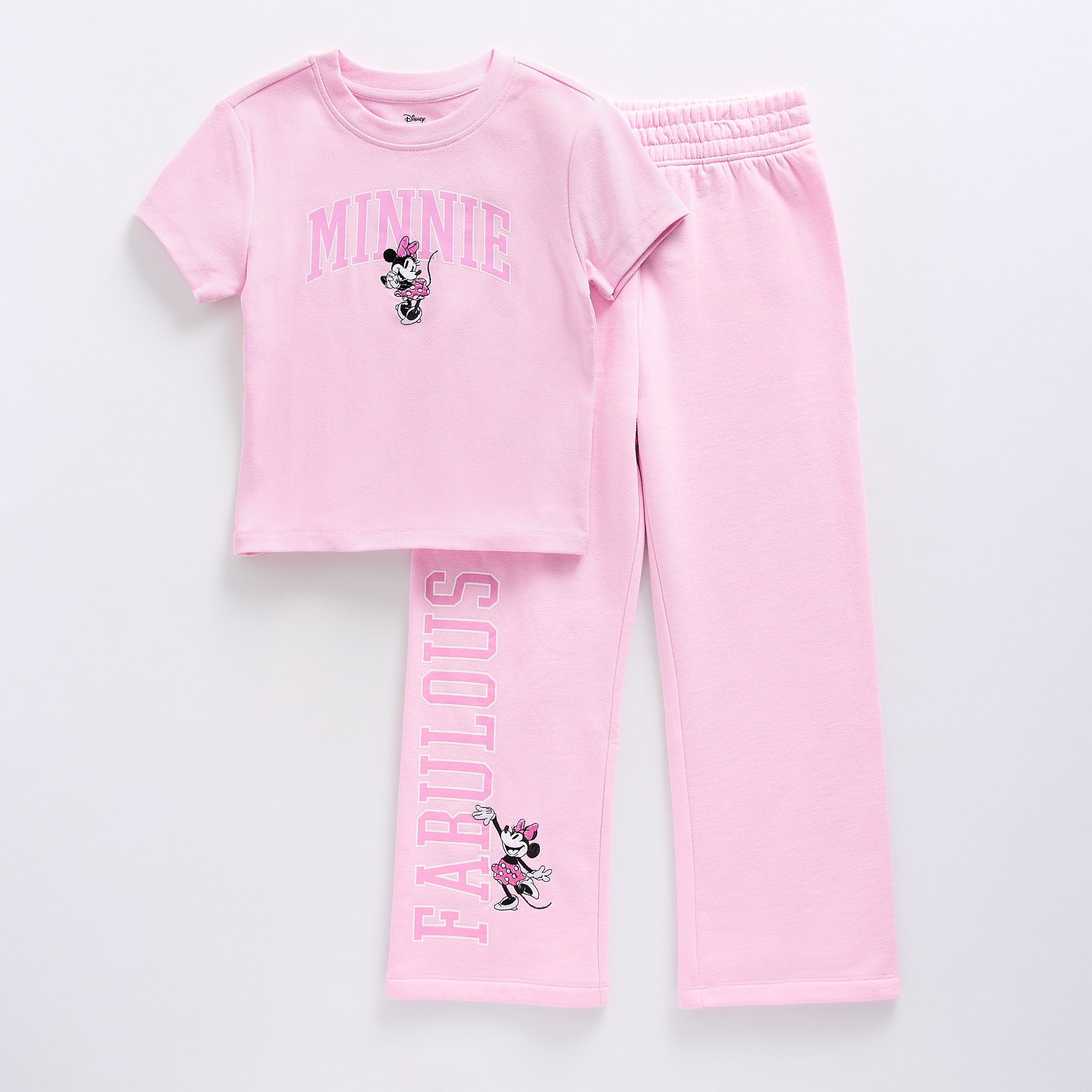 Disney Collection Little & Big Kid Girls Minnie Mouse 2-pc. Pant Set