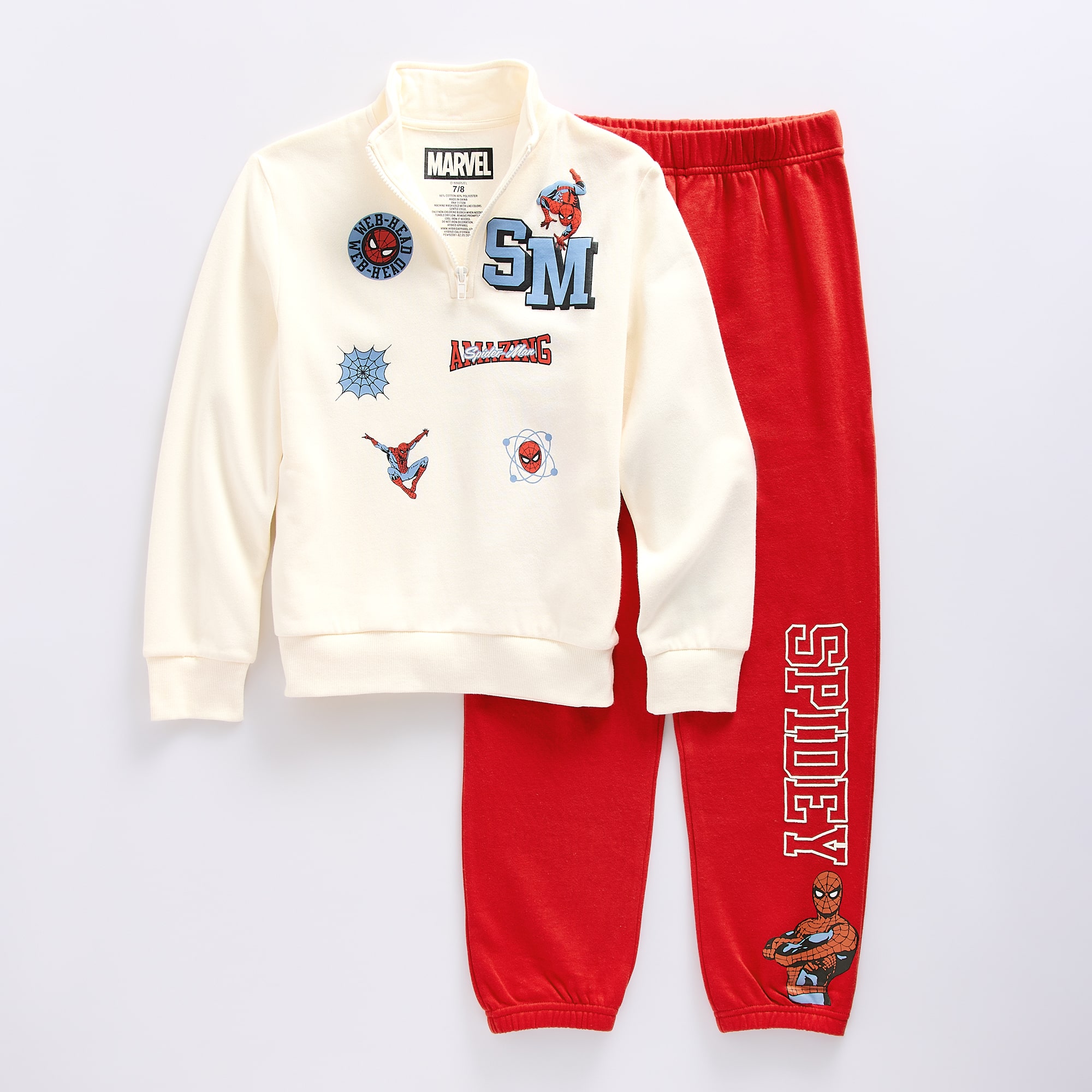 Disney Collection Boys Marvel Spiderman 2-pc. Pant Set