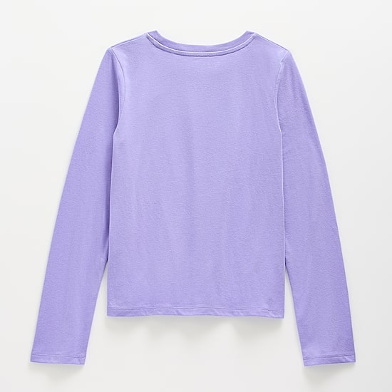 Thereabouts Little & Big Kid Girls Crew Neck Long Sleeve T-Shirt