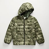 Thereabouts Little & Big Kid Boys Hooded Water Resistant Midweight Puffer Jacket
