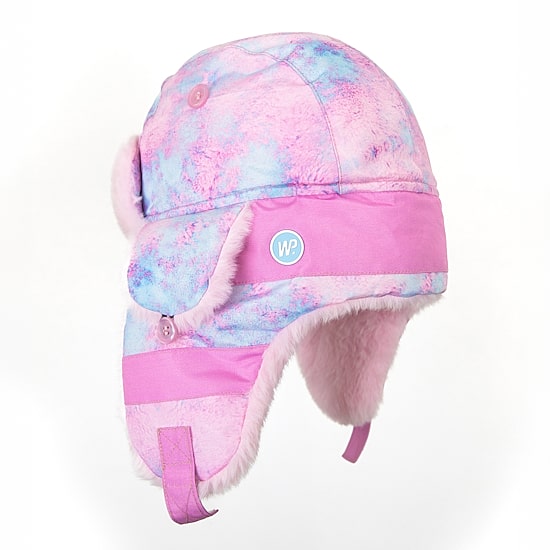 WinterProof Faux Fur & Fleece Fully Lined, Velcro Straps, Ear Flaps Girls Trapper Hat