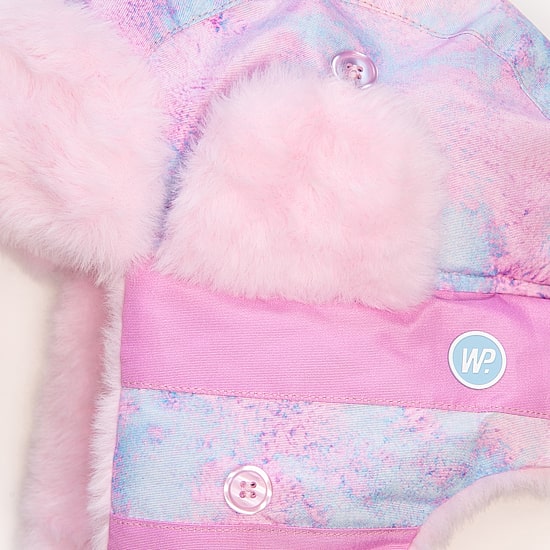 WinterProof Faux Fur & Fleece Fully Lined, Velcro Straps, Ear Flaps Girls Trapper Hat