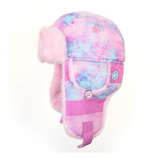 WinterProof Faux Fur & Fleece Fully Lined, Velcro Straps, Ear Flaps Girls Trapper Hat
