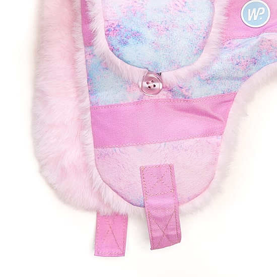 WinterProof Faux Fur & Fleece Fully Lined, Velcro Straps, Ear Flaps Girls Trapper Hat