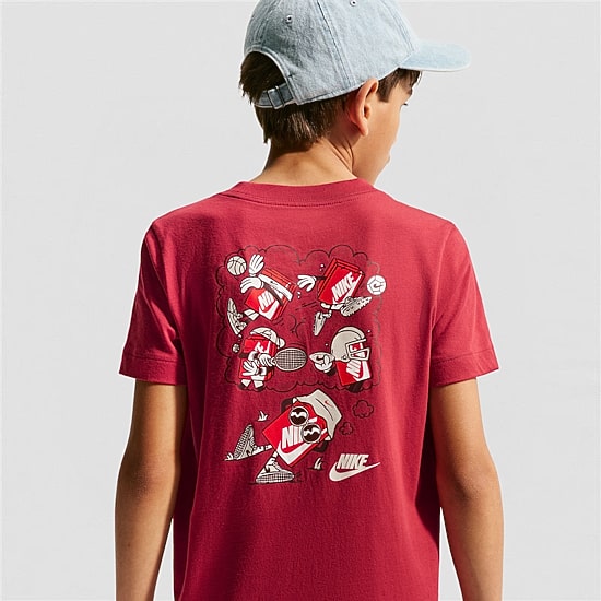Nike Big Kid Unisex Crew Neck Short Sleeve Regular Fit Graphic T-Shirt