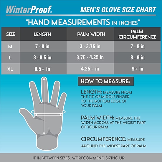WinterProof Mens Commuter Touch Screen Enabled Gloves