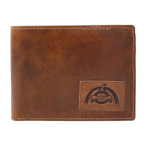 Dopp Double Id Billfold Mens Rfid Blocking Bifold Wallet In Brown