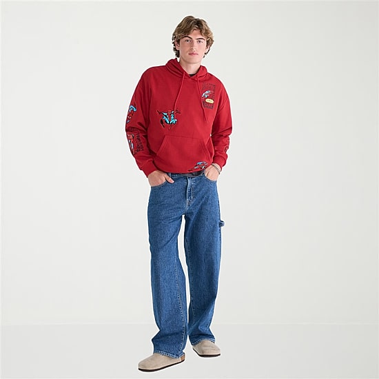 AEROPOSTALE Mens Long Sleeve Spiderman Fleece Hoodie
