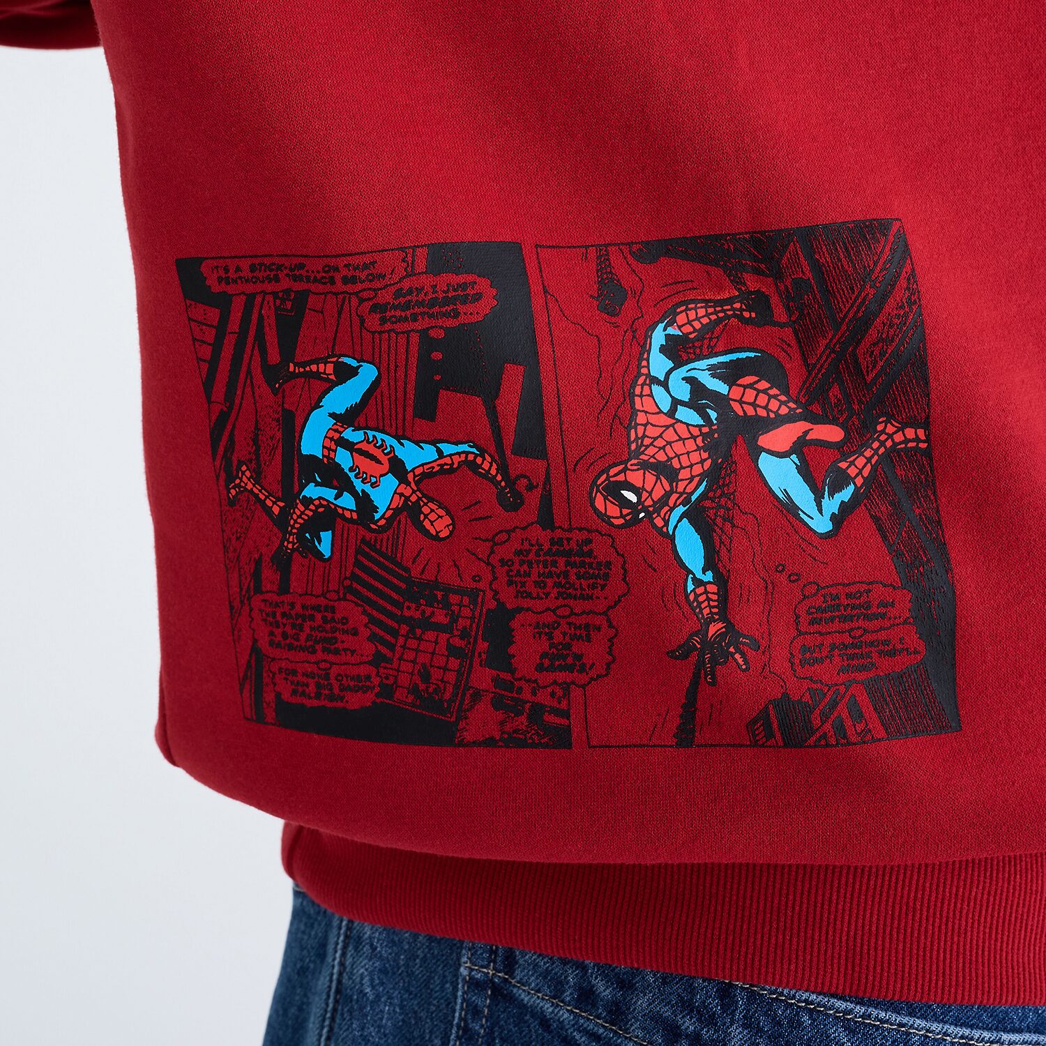 AEROPOSTALE Mens Long Sleeve Spiderman Fleece Hoodie