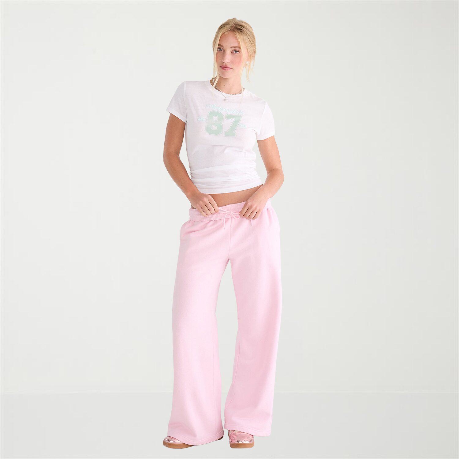 AEROPOSTALE Womens Juniors Crew Neck Short Sleeve Regular Fit Graphic T-Shirt