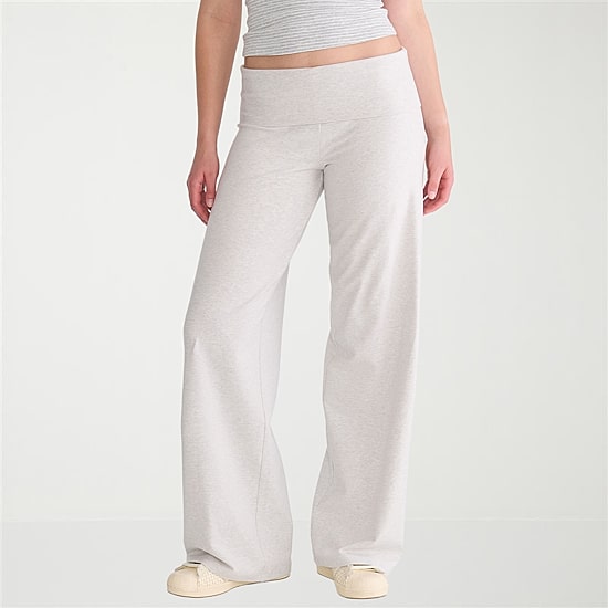 AEROPOSTALE Womens Juniors Wide Leg Mid Rise Lounge Pant
