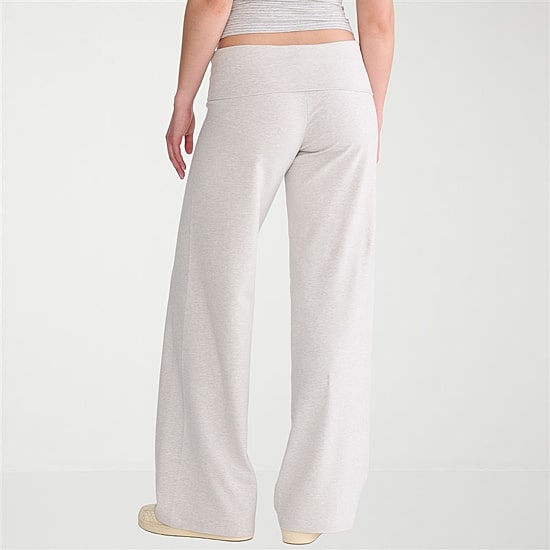 AEROPOSTALE Womens Juniors Wide Leg Mid Rise Lounge Pant