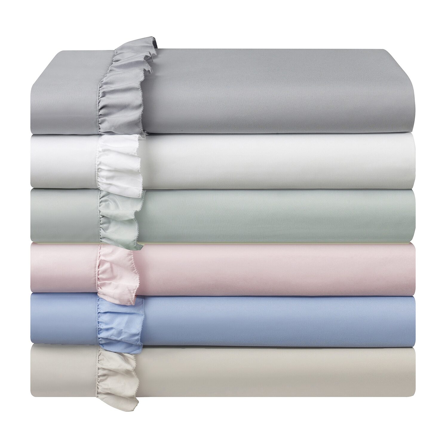 Swift Home Ultra Glam Soft Ruffle Hem Deep Pocket Sheet Set