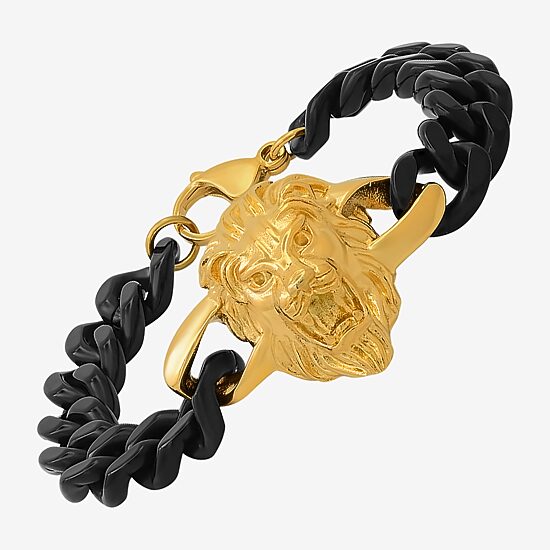 Steeltime Mens Stainless Steel 8 1/2 Inch Solid Cuban Hypoallergenic Chain Bracelet