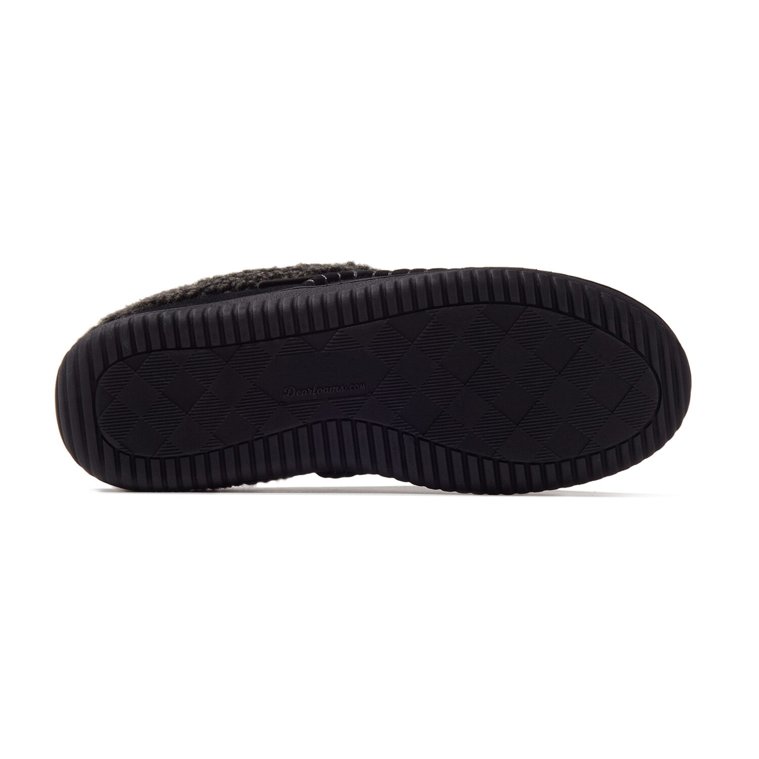 Dearfoams Marshall Microsuede Moc Toe Mens Memory Foam Clog Slippers
