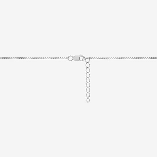 Womens White Sterling Silver 18 1/2 Inch Y Necklace