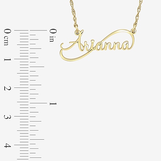 Womens Gold or Sterling Silver 18 Inch Name Necklace