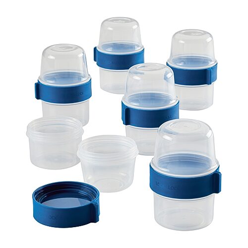 Lock n Lock Easy Essentials Twist Two Way Food Storage Container Set, 12-Piece, Clear - Clear