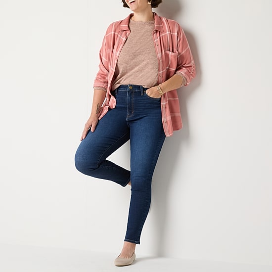 A.N.A Womens High Rise Skinny Fit Jean