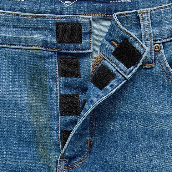 St. John's Bay Womens Plus Mid Rise Adaptive Bootcut Easy-on + Easy-off Jean