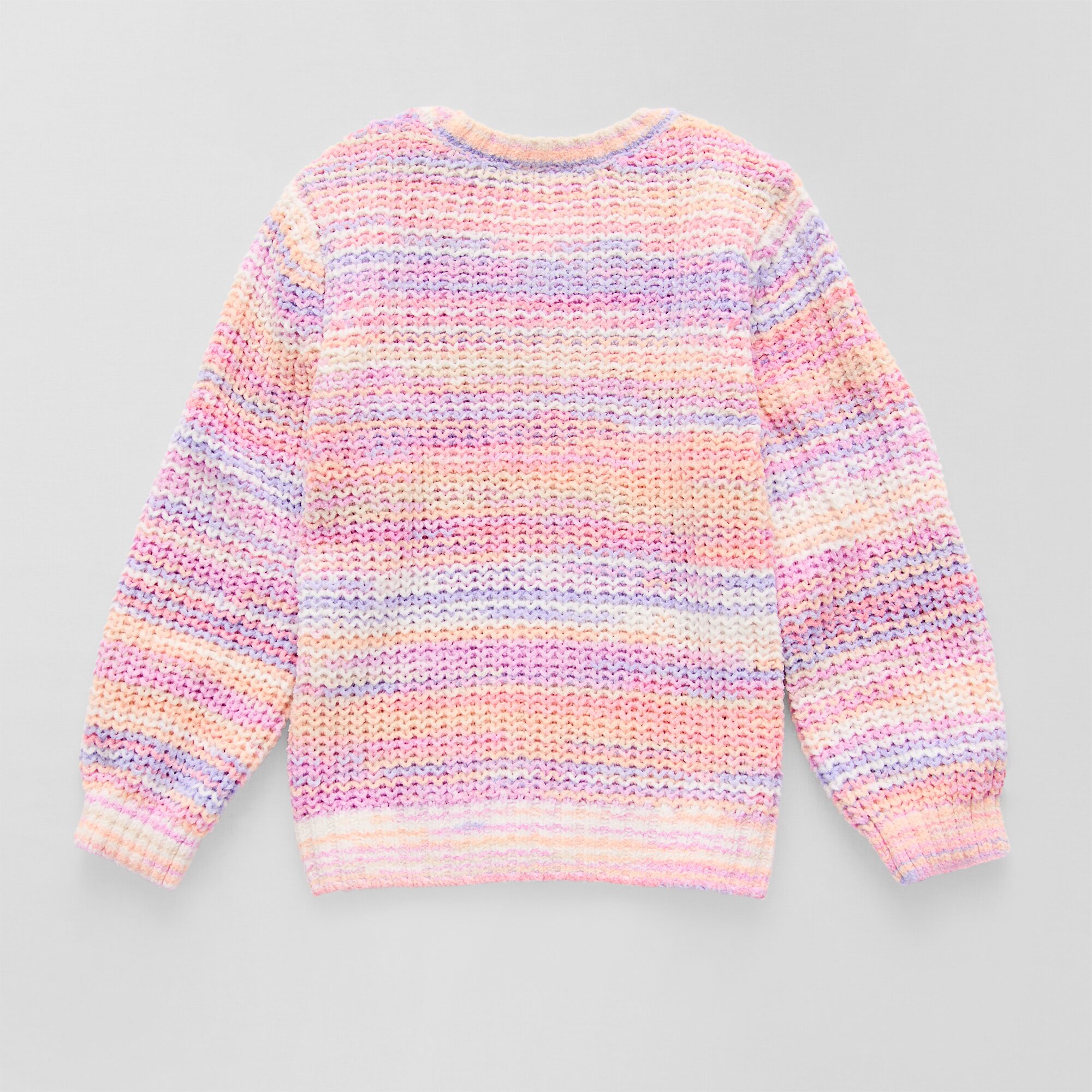 Okie Dokie Toddler & Little Girls Crew Neck Long Sleeve Pullover Sweater