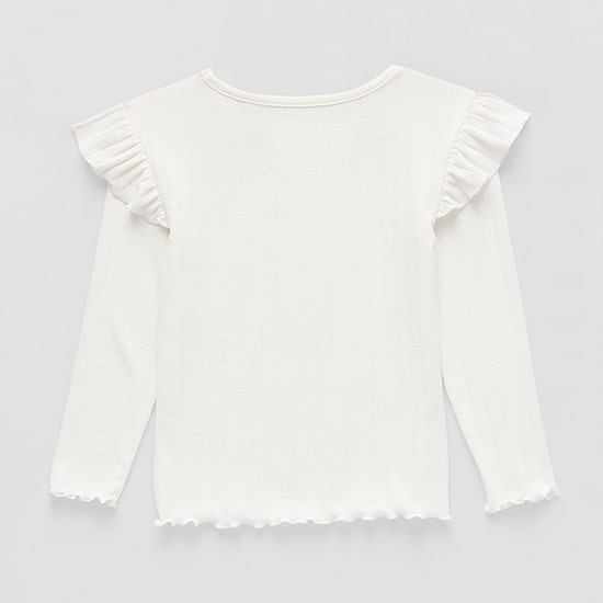 Okie Dokie Toddler & Little Girls Crew Neck Long Sleeve T-Shirt
