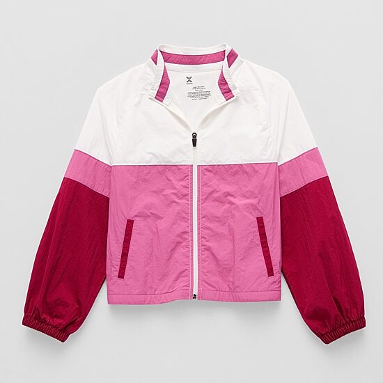 Xersion Little & Big Kid Girls Water Resistant Lightweight Anorak