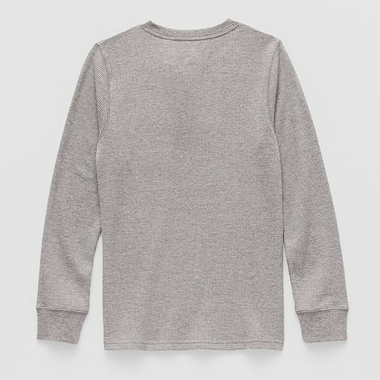 Thereabouts Little & Big Kid Boys Henley Neck Long Sleeve Regular Fit Thermal Top