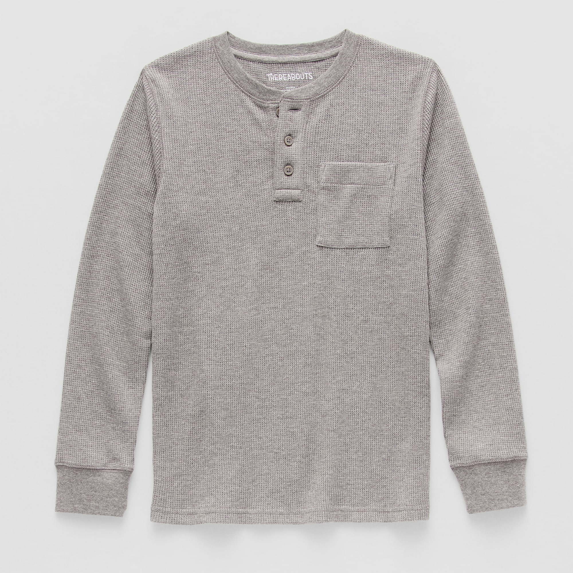 Thereabouts Little & Big Kid Boys Henley Neck Long Sleeve Regular Fit Thermal Top