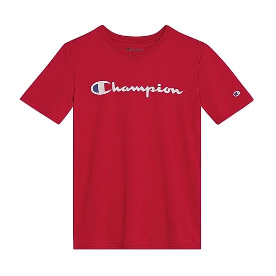 Champion Big Kid Boys Crew Neck Short Sleeve Classic Fit Graphic T-Shirt