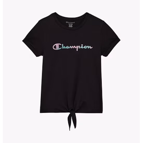 Champion Big Kid Girls Crew Neck Short Sleeve Regular Fit Graphic T-Shirt