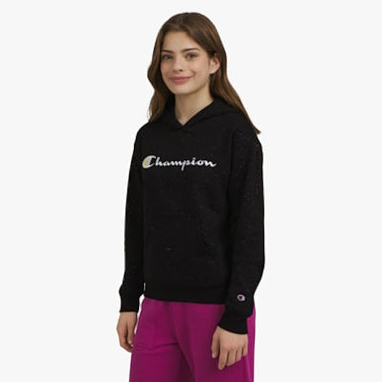Champion Glitter Big Kid Girls Long Sleeve Fleece Active Hoodie