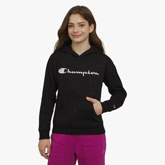 Champion Glitter Big Kid Girls Long Sleeve Fleece Active Hoodie