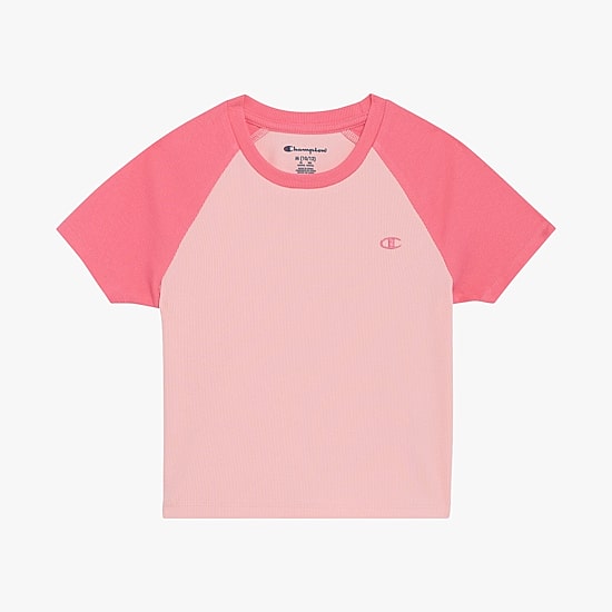 Champion Big Kid Girls Crew Neck Short Sleeve Slim Fit Graphic T-Shirt