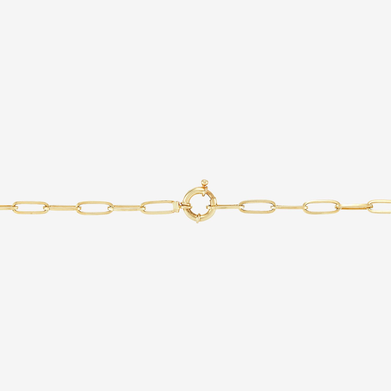 Limited Quantities! Womens 14K Gold 16 Inch Paperclip Chain Necklace