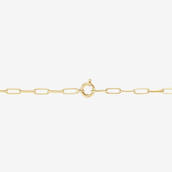 Limited Quantities! Womens 14K Gold 16 Inch Paperclip Chain Necklace