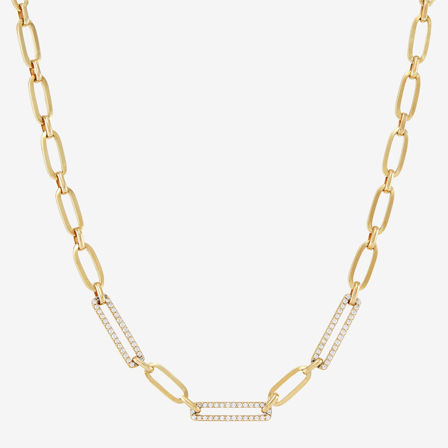 Limited Quantities! Womens 14K Gold 16 Inch Paperclip Chain Necklace