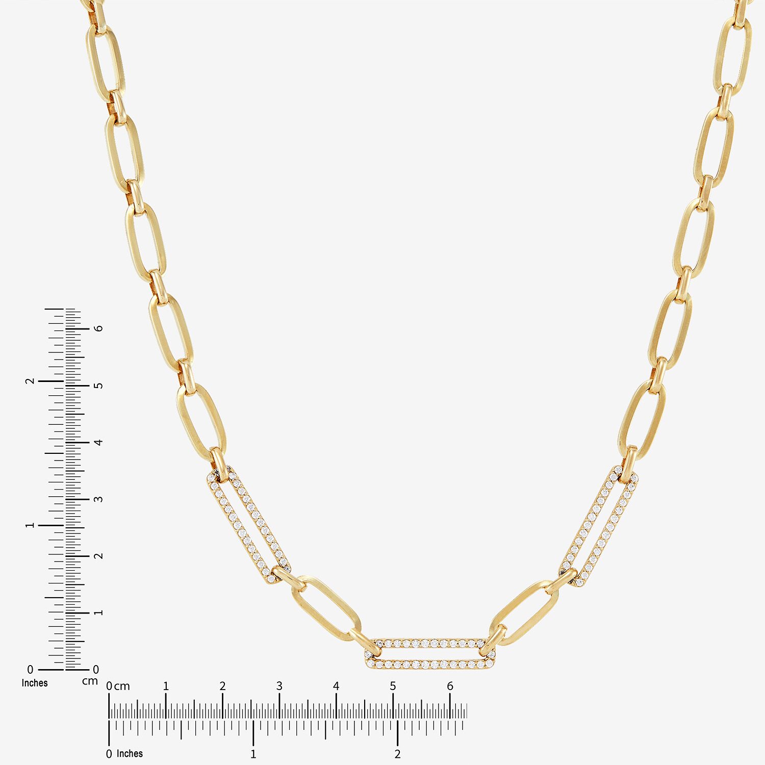 Limited Quantities! Womens 14K Gold 16 Inch Paperclip Chain Necklace