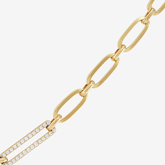 Limited Quantities! Womens 14K Gold 16 Inch Paperclip Chain Necklace