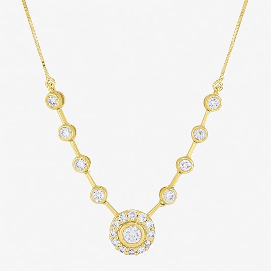 Limited Quantities! Womens 1/2 CT. T.W. Lab Grown White Diamond 10K Gold 18 Inch Pendant Necklace