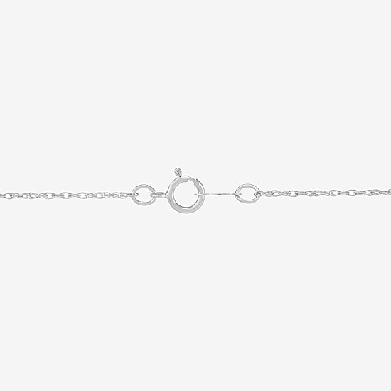 Limited Quantities! Womens Diamond Accent Lab Created White Opal Sterling Silver 18 Inch Pendant Necklace