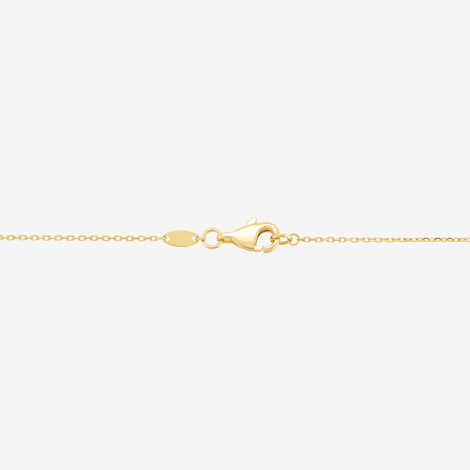 Bonded Brilliance Womens 14K Gold Over Silver 18 Inch Link Chain Necklace